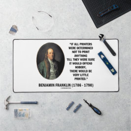 Alfrombrillas De Escritorio Impresoras Ben Franklin Para No Imprimir Cita Impr