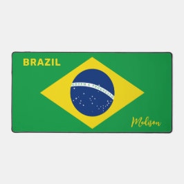 Alfrombrillas De Escritorio Indicador de nombre personalizado de Brasil