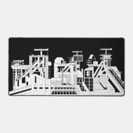 Alfrombrillas De Escritorio Industrial Metallurgical Combine Silhouette