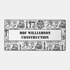 Alfrombrillas De Escritorio Ingeniero arquitectónico negro y blanco