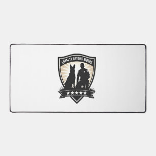 Alfrombrillas De Escritorio Insignia de policía K9 vintage lealtad más allá de
