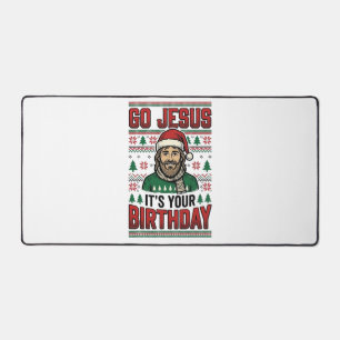 Alfrombrillas De Escritorio Ir Jesús Navidad Cumpleaños Camiseta Vintage