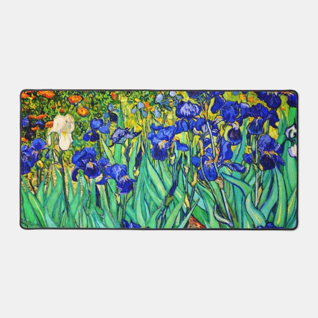 Alfrombrillas De Escritorio Irises de Vincent Van Gogh (Anverso)