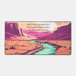 Alfrombrillas De Escritorio Isaiah 43:19 Desk Mat River Desert 