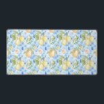 Alfrombrillas De Escritorio Italian Blue Tile Yellow Citrus Watercolor<br><div class="desc">A fresh Blue Lemon Citrus Watercolor Floral Pattern with soft botanical details and airy tones. Perfect for brightening kitchens,  living spaces,  or summer homes,  this elegant design adds a light,  cheerful feel while enhancing privacy and style.</div>