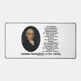 Alfrombrillas De Escritorio James Madison enmarcando un gobierno que se contro
