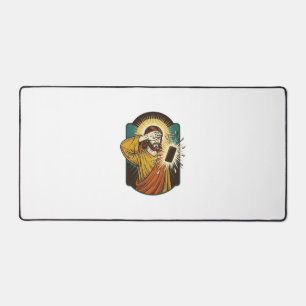 Alfrombrillas De Escritorio Jesús cegando la máxima brillo del teléfono a medi