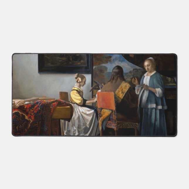 Alfrombrillas De Escritorio Johannes Vermeer - El concierto (Anverso)