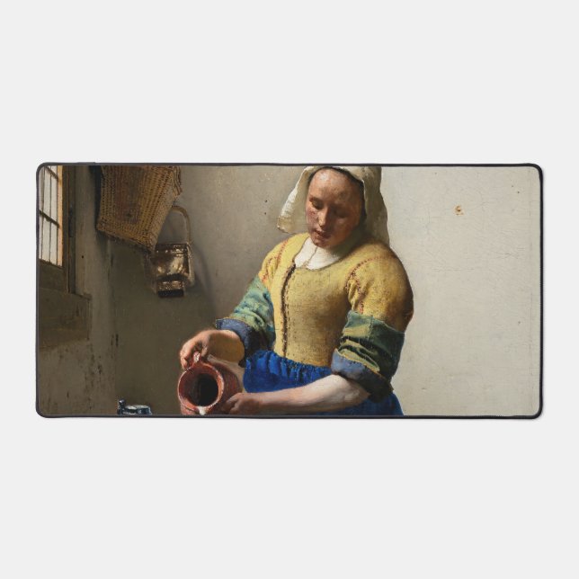 Alfrombrillas De Escritorio Johannes Vermeer - La Milkmaid (Anverso)