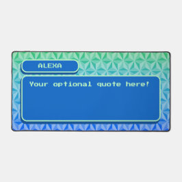 Alfrombrillas De Escritorio Juego retro Guay verde azul único