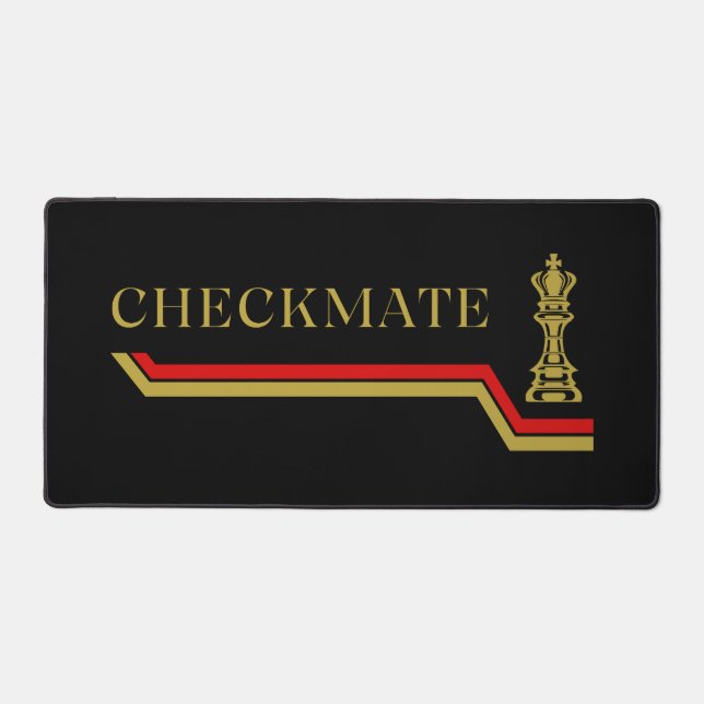 Alfrombrillas De Escritorio jugador de ajedrez de jaque mate (Anverso)