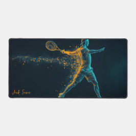 Alfrombrillas De Escritorio Jugador de Tenis Masculino Golpeando Pelota
