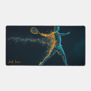 Alfrombrillas De Escritorio Jugador de Tenis Masculino Golpeando Pelota