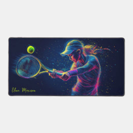 Alfrombrillas De Escritorio Jugadora de Tenis Golpeando Pelota