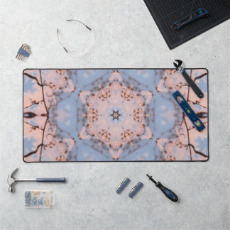 Alfrombrillas De Escritorio Kaleidoscope azul y rosa helado