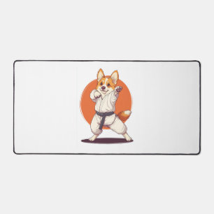Alfrombrillas De Escritorio Karate Corgi - Perro de artes marciales