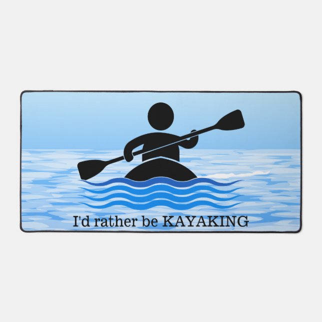 Alfrombrillas De Escritorio Kayak Canoeing Paddling Design Desk Mat (Anverso)