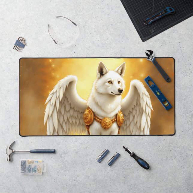 Alfrombrillas De Escritorio Keeper of the Dawn – The White Winged Wolf.  (Puesto de trabajo)