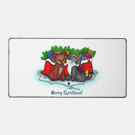 Alfrombrillas De Escritorio Kitty and Puppy , Happy XMas