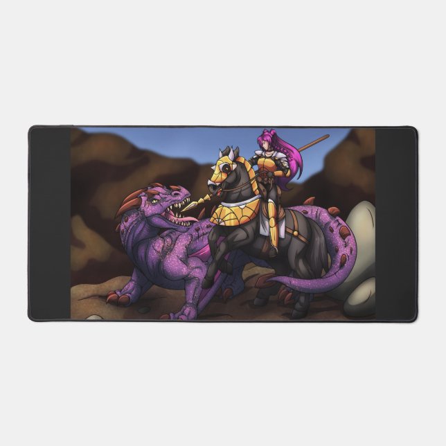 Alfrombrillas De Escritorio Knight Vs Dragon (Anverso)