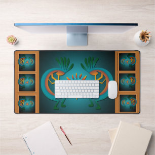 Alfrombrillas De Escritorio Kokopelli con diseño Verde azulado Sun 3