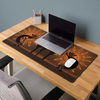 Alfrombrillas De Escritorio Kokopelli Sun Southwest Rustic Bronzed Brown