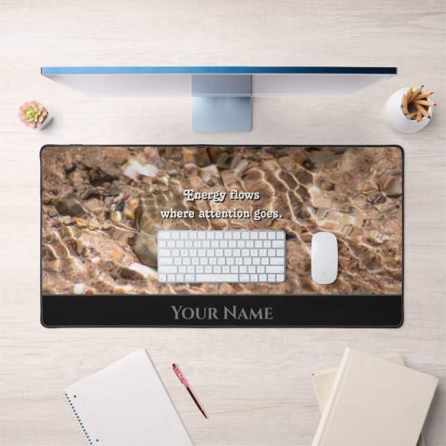 Alfrombrillas De Escritorio La actitud positiva de la cita motivadora del agua (Oficina 1)