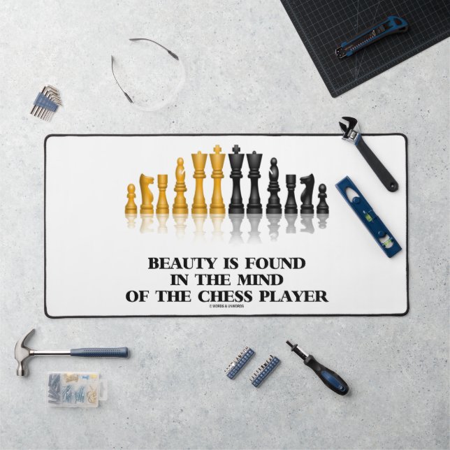 Alfrombrillas De Escritorio La Belleza Se Encuentra En La Mente Del Ajedrecist (Puesto de trabajo)