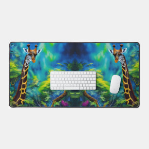 Alfrombrillas De Escritorio La jirafa de tala en los árboles