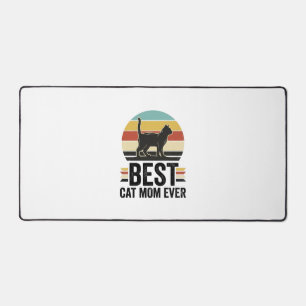 Alfrombrillas De Escritorio La Mejor Mamá de Gatos Vintage Gato Negro Diseño R