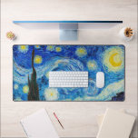 Alfrombrillas De Escritorio La noche estrellada | Van Gogh |<br><div class="desc">El Starry Night es un cuadro de aceite sobre lienzo del pintor holandés post-impresionista Vincent van Gogh. Pintado en junio de 1889, se aprecia la vista desde la ventana de su asilo en Saint-Rémy-de-Provence, frente al este, justo antes de la salida del sol, con la adición de un pueblo imaginario....</div>