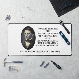 Alfrombrillas De Escritorio La poesía de Emerson enseña palabras muy fuertes