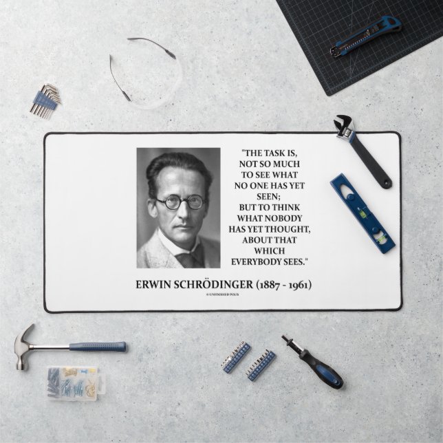 Alfrombrillas De Escritorio La tarea de Erwin Schrödinger cree que nadie ha pe (Puesto de trabajo)