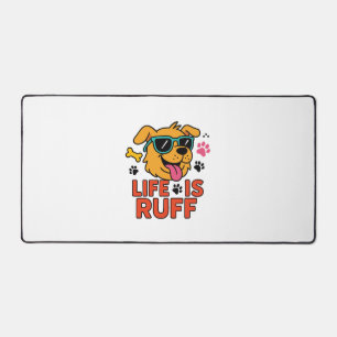 Alfrombrillas De Escritorio La Vida Es Ruff - Funny Dog Personalizado