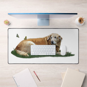 Alfrombrillas De Escritorio Labrador amarillo Raza mixta Papel de cerdo