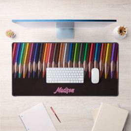 Alfrombrillas De Escritorio Lápices de colores, su nombre, profesional