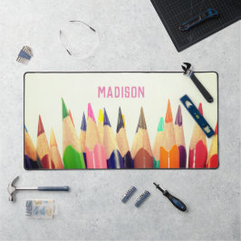 Alfrombrillas De Escritorio Lápices de colores, tu nombre, profesional