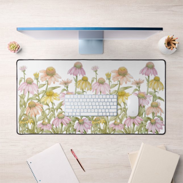 Alfrombrillas De Escritorio Las flores acuarela Arte botánico (Oficina 1)
