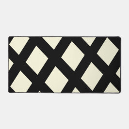 Alfrombrillas De Escritorio Lattice Desk Mat (crema y negro)