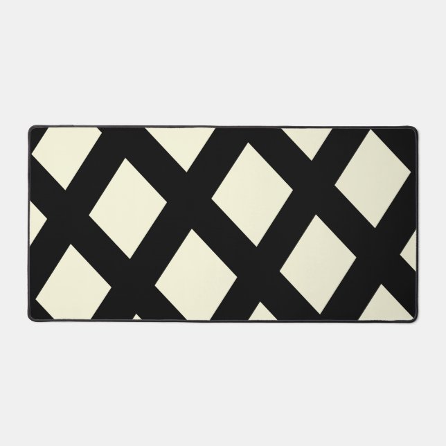 Alfrombrillas De Escritorio Lattice Desk Mat (crema y negro) (Anverso)
