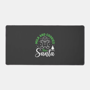 Alfrombrillas De Escritorio Leche y Galletas de Navidad para Santa