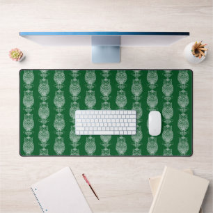 Alfrombrillas De Escritorio Lechuza (verde oscuro) - Mat de escritorio