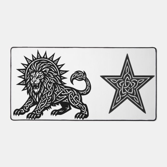 Alfrombrillas De Escritorio Leo Zodiaco Sol‑Melena León | BurnsInHell (Anverso)