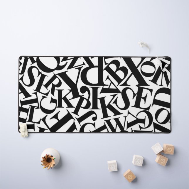 Alfrombrillas De Escritorio Letras de alfabeto (Mesa para niños)