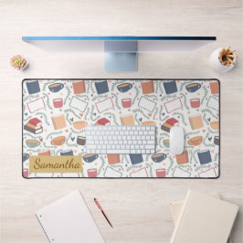 Alfrombrillas De Escritorio Libros, Velas Y Té