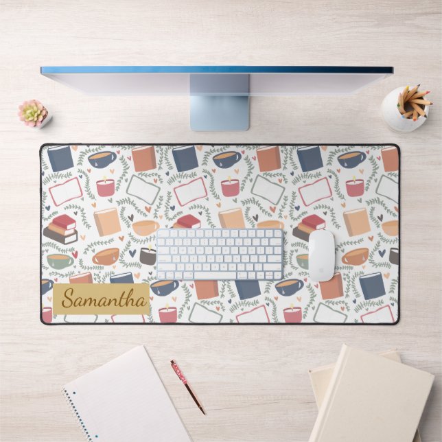 Alfrombrillas De Escritorio Libros, Velas Y Té (Oficina 1)