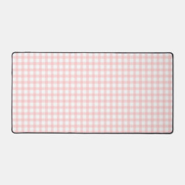 Alfrombrillas De Escritorio Lindo patrón de gingham a cuadros rosado retro
