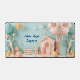 Alfrombrillas De Escritorio Little Steps Daycare Pastel Greenery Personalized