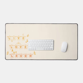 Alfrombrillas De Escritorio Live Love Laute Cute Notedesk Mat