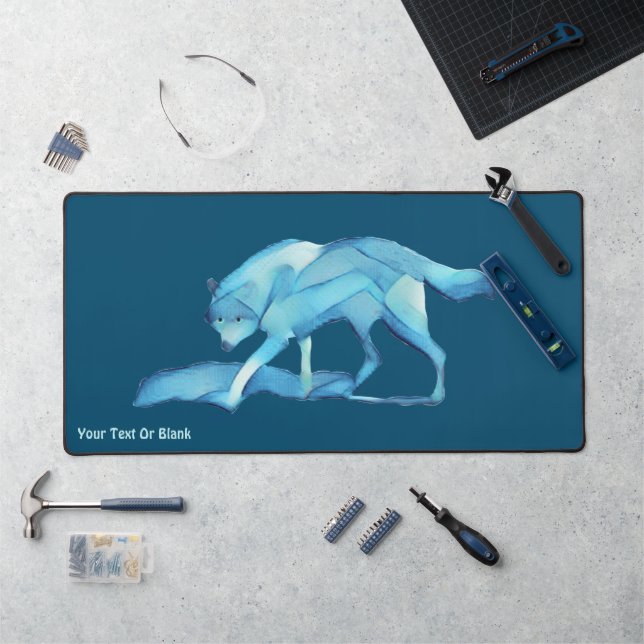 Alfrombrillas De Escritorio Lobo azul (Puesto de trabajo)